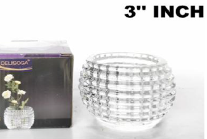 Picture of IMP FLOWER VASE DELI ROUND 3" DSHP133-65-L1