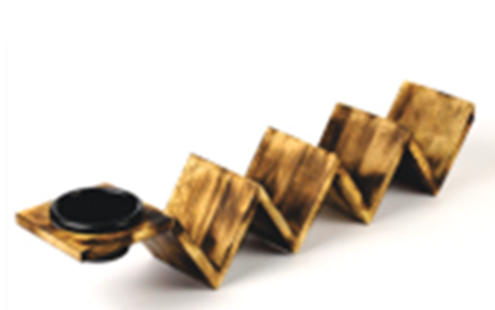 Picture of KVG TACO PLATTER TRIANGLE WITH DIP 4 SERVE HW43