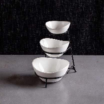 Picture of HSH RISER 3P FLODING FLORA BOWL WHITE