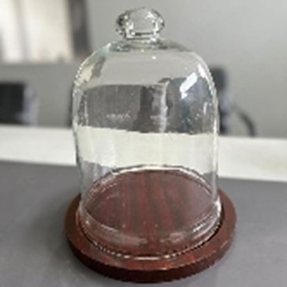 Picture of CK BELL JAR WOOD BASE 7  9009