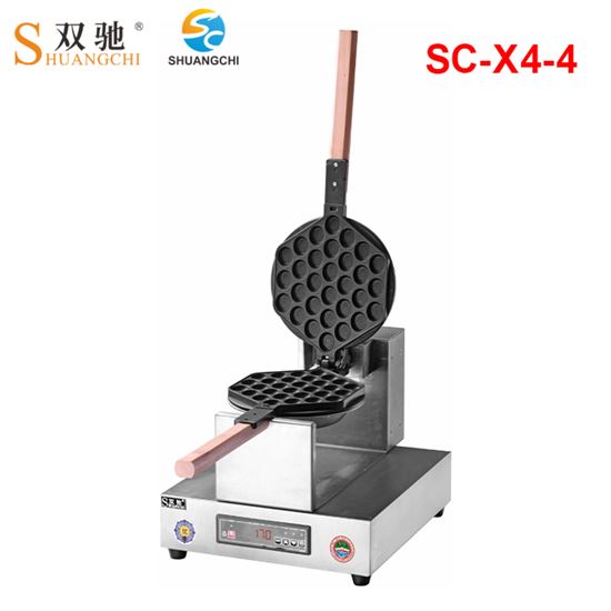 Picture of ELINVER WAFFLE BAKER ROTARY ROUND (ECO) WOOD HANDLE