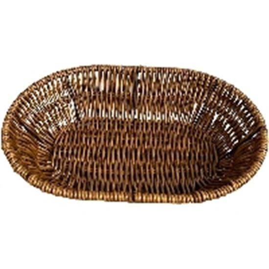 Picture of MOSC POLY BREAD BASKET OVAL 28X22X4CM ANTIQUE