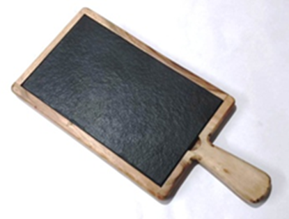 Picture of CK SLATE WOOD BASE RECT 7.5X12 -5553