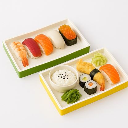 Picture of EMP SUSHI PLATTER GREEN & DRY BAMBOO M-9