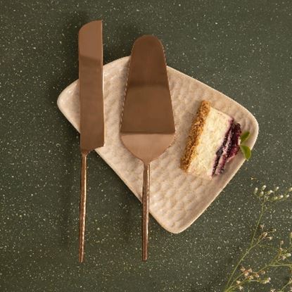 Picture of CK CAKE KNIFE SET 2P HAMMER R GOLD 9004 C