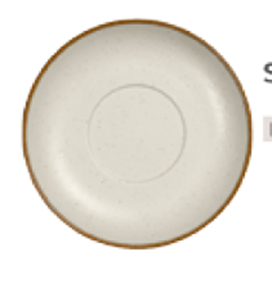 Picture of GP DUAL TAN BROWN SOUP SAUCER  P10-
