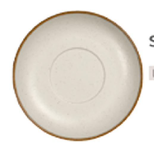 Picture of GP DUAL TAN BROWN SOUP SAUCER  P10-