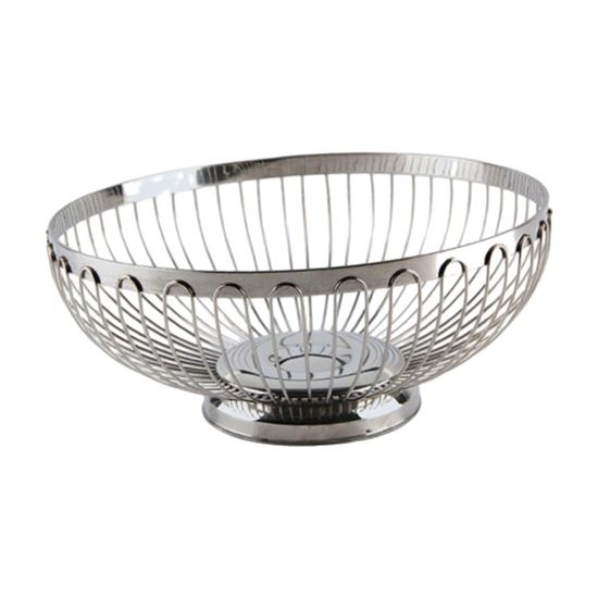 Picture of IG BREAD BASKET ROUND WIRE SS 25.5CM