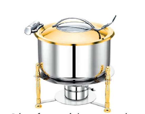 Picture of PRADEEP CHAFFER 3PLY 7L W/STAND GOLD