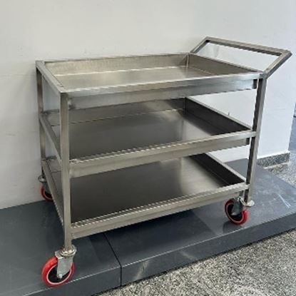 Picture of DEW SERVICE TROLLEY SS 3 SHELF 258