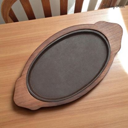 Picture of WOOD SIZZLER OVAL (JUMBO) 11X7
