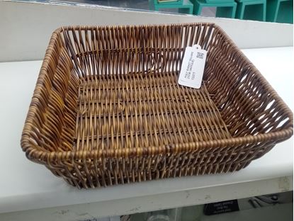 Picture of MOSC POLY BASKET SQUARE 23CM (ANTIQUE)