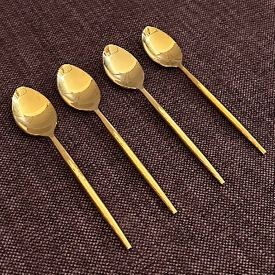 Picture of VNS 182 GOLD DIAMOND COFFEE SPOON