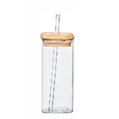 Picture of IMP DELI MASON SIPPER SQ W/STRW 330ML APB350-L1