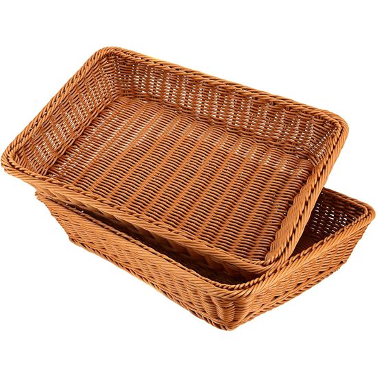 Picture of CHAFFEX POLY BASKET RECT 12X20 (BROWN)