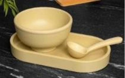 Picture of HNH ML ROCA BEIGE SOUP BOWL 4.75"