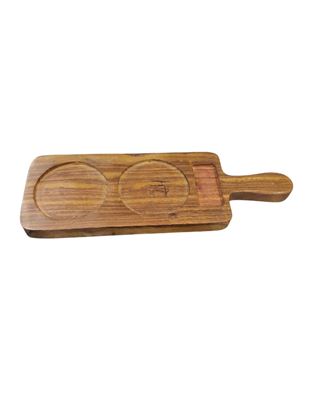 Picture of WOOD BAT PLATTER (2 BOWL)