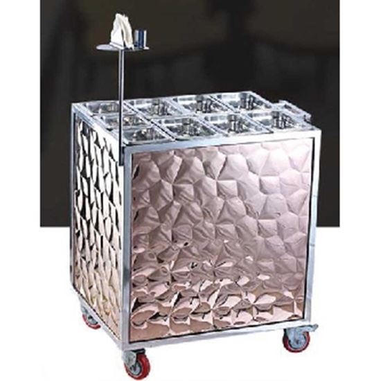 Picture of DEW SNACK TROLLEY R GOLD W/LASER CUT 915