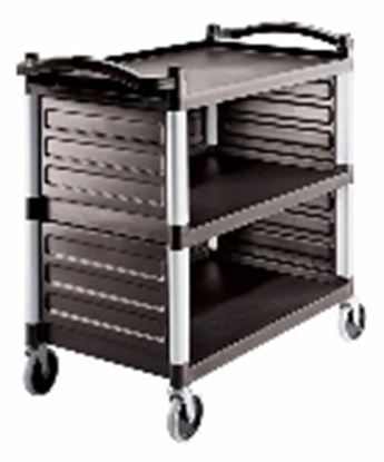 Picture of KENFORD FOOD SERVICE CART 3 TIER W/SIDE WALL