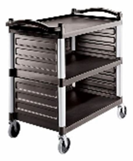 Picture of KENFORD FOOD SERVICE CART 3 TIER W/SIDE WALL