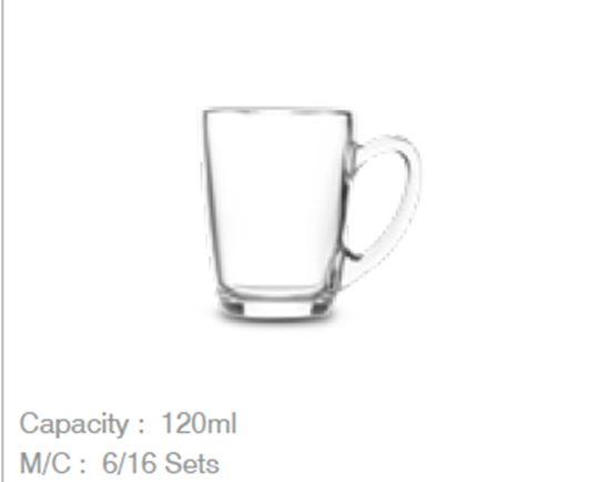 Picture of CELLO CUP CAROLINE 120ML 6P