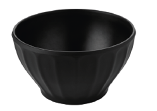 Picture of BLK DLT LOTUS MATT BOWL LARGE 6.4" 051
