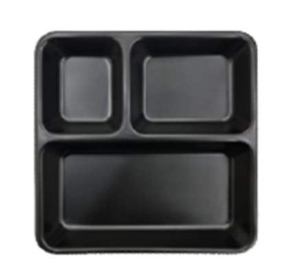Picture of BLK PFT PAV BHAJI PLATE SMALL 8" 204