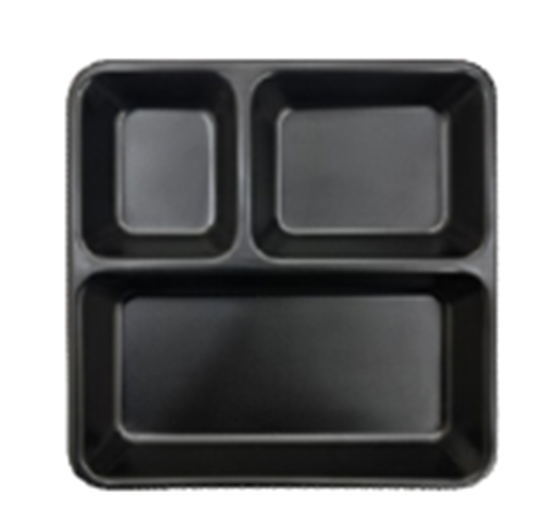 Picture of BLK PFT PAV BHAJI PLATE SMALL 8" 204