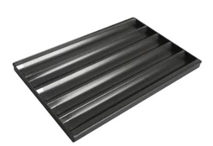 Picture of BAK FRENCH LOAF MOULD BLACK ALU. (BAGUETTE)