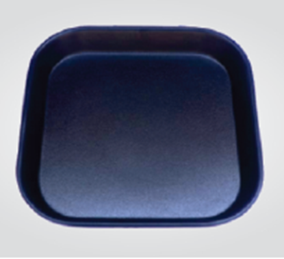 Picture of BLK GP CHAT PLATE SQUARE P156