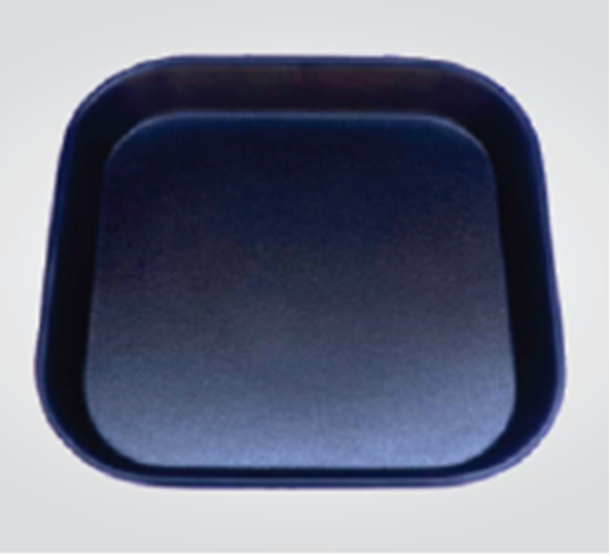 Picture of BLK GP CHAT PLATE SQUARE P156