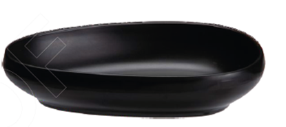 Picture of BLK NWL OVAL SERVING BOWL 20CM SMALL M8189/P198