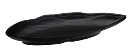 Picture of BLK NWL LEAF PLATTER P7078