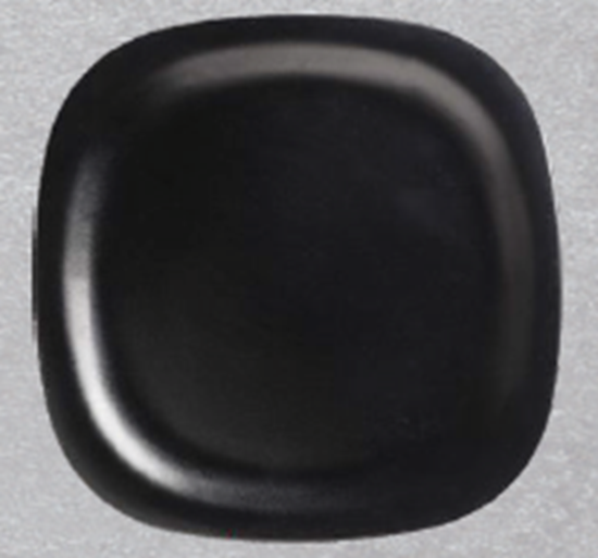 Picture of BLK NWL SQ ROUND SMALL PLATE 20CM