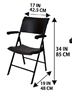 Picture of WP CHAIR WITH REST FOLDING MKXH 55 (EZEE ARM)