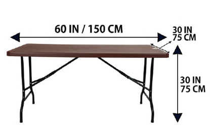 Picture of WP TABLE RECT 5X2.5 FT MKC 152 (HUGO)