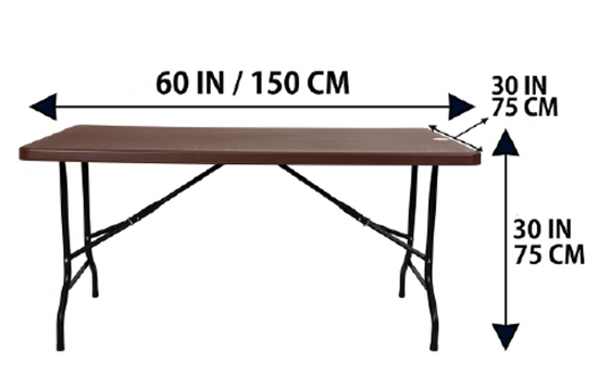 Picture of WP TABLE RECT 5X2.5 FT MKC 152 (HUGO)