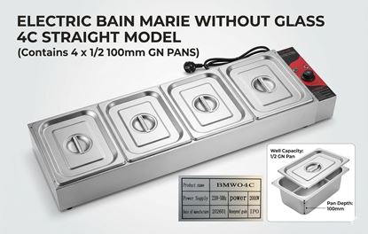 Picture of ELINVER BAIN MARIE 4 PAN 1/2 (STRAIGHT LINE)