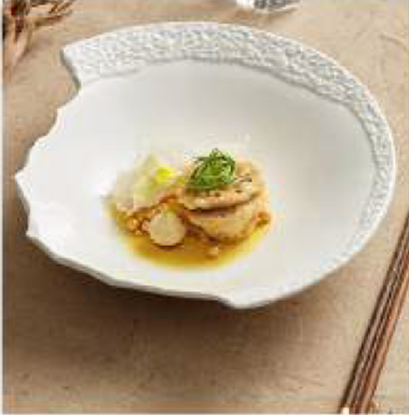Picture of AS ROKA WHITE MATT CORAL BOWL 30CM (830 ML)