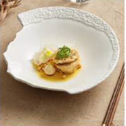 Picture of AS ROKA WHITE MATT CORAL BOWL 25CM (690 ML)