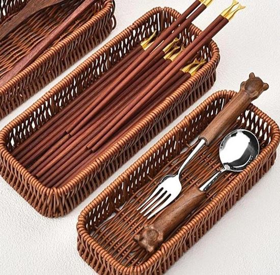 Picture of MOSC POLY CUTLERY BASKET RECT 34X23X6.5