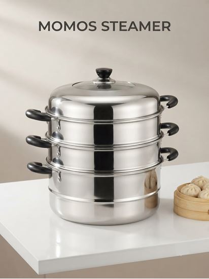 Picture of CHAFFEX CORN STEAMER GOLD 28CM 2 TIER