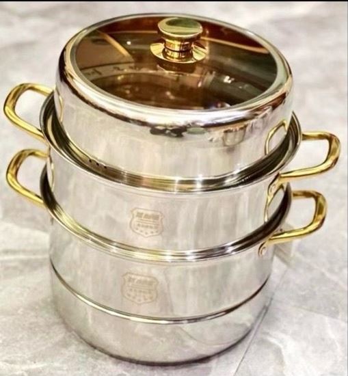 Picture of CHAFFEX CORN STEAMER GOLD 30CM 2 TIER