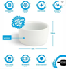 Picture of AS ROKA WHITE MATT CRATER BOWL 400ML
