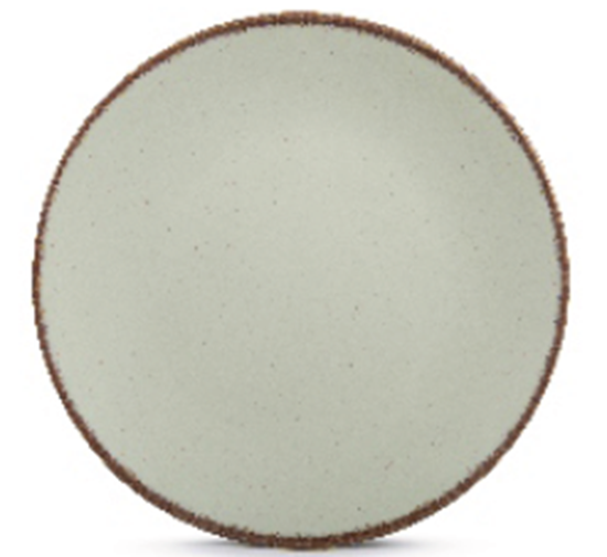 Picture of DINEWELL RUSTY GREEN COUPE MED PLATE DWP 5245