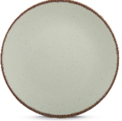 Picture of DINEWELL RUSTY GREEN COUPE BUFFET PLATE 13 5018