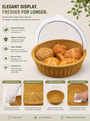 Picture of CHAFFEX POLY BASKET ROUND 15" (BROWN)