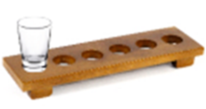 Picture of KVG SHOT GLASS TRAY RECT 6 HW140