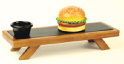 Picture of KVG SLATE PLATTER RECT W/STAND 46X13 CM HW259