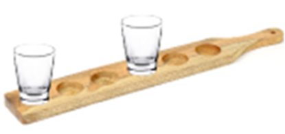 Picture of KVG SHOT GLASS TRAY BAT 6 HW139